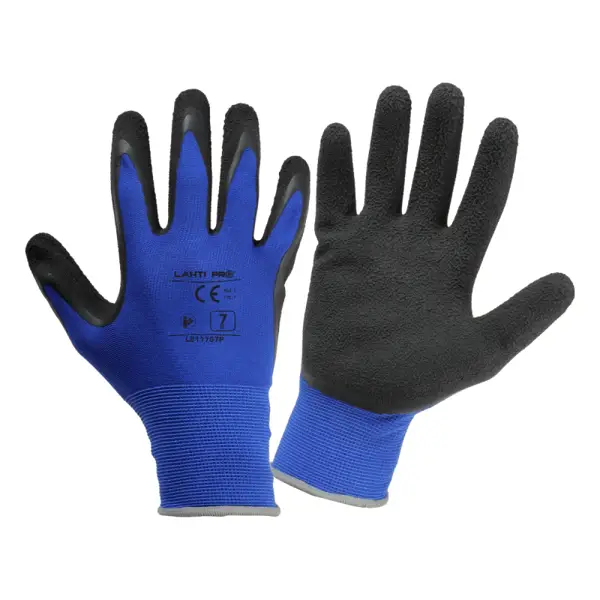LATEX RUKAVICE CRNO-PLAVE "9" L